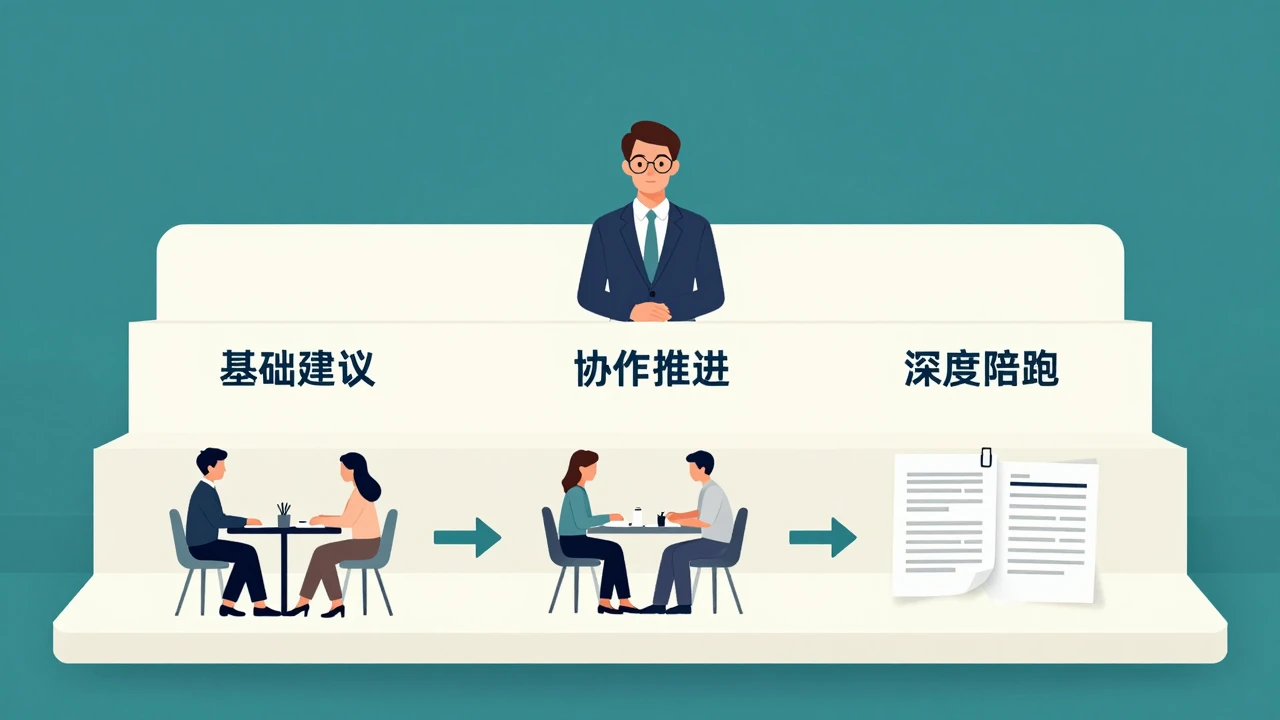 从基础建议到深度陪跑的服务交付层级