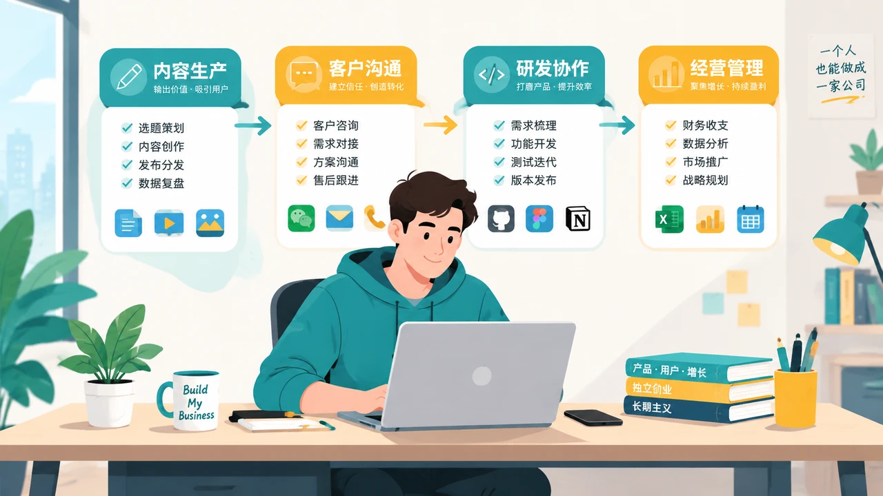 一人公司按业务任务搭建最小 AI 工具栈