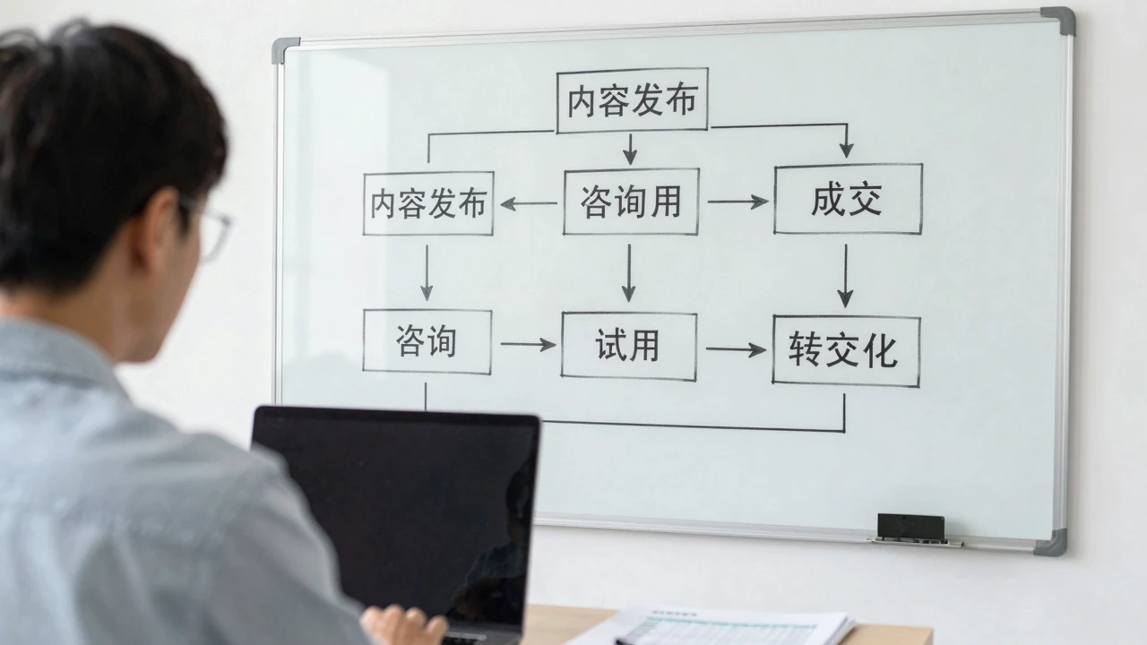一人公司零投放获客:为什么先选一个主平台再扩展 2 一人公司搭建内容转化路径