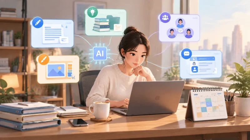 2026 年一人公司必备 AI 办公工具盘点：提升效率的 5 大选择-OPCboot