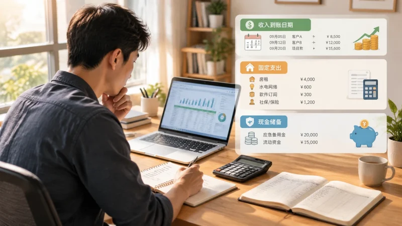 一人公司现金流预算怎么做：用固定成本、回款周期和试错预算安排每月开支-OPCboot