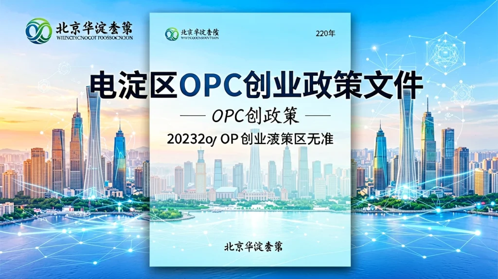 海淀区《OPC创业生态若干措施（试行）》八条硬核政策全解读-OPCboot 一人公司创业邦