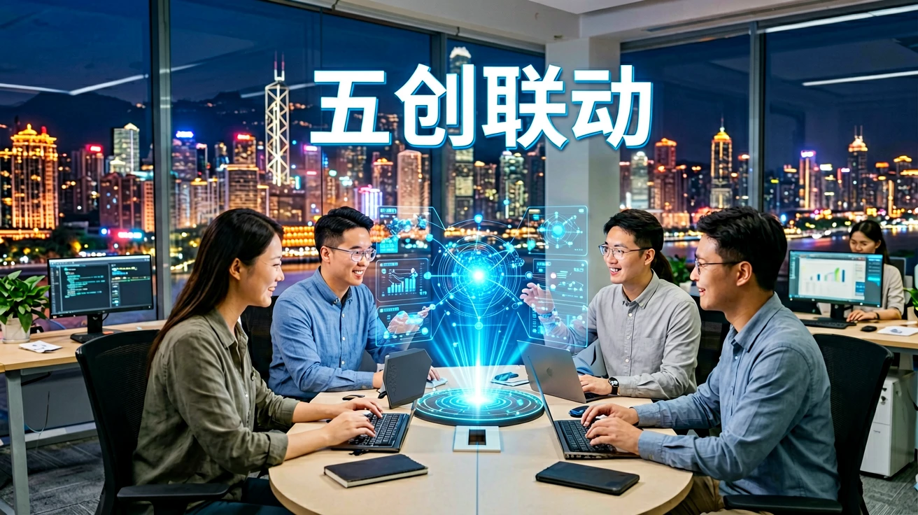 重庆人工智能OPC支持措施强调“五创联动”:创业培训与孵化资源如何影响单人创业 1 重庆AI OPC五创联动场景