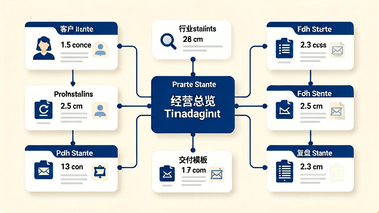 一人公司知识库构建指南:利用 Obsidian/Logseq 实现经营经验的结构化 2 一人公司知识库的双向链接架构示意