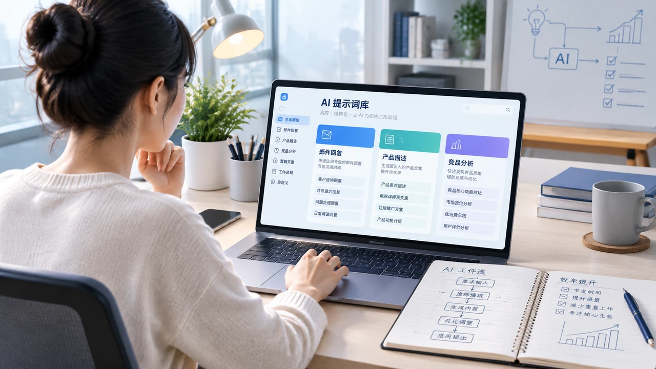 一人公司创业者搭建分类清晰的AI提示词库