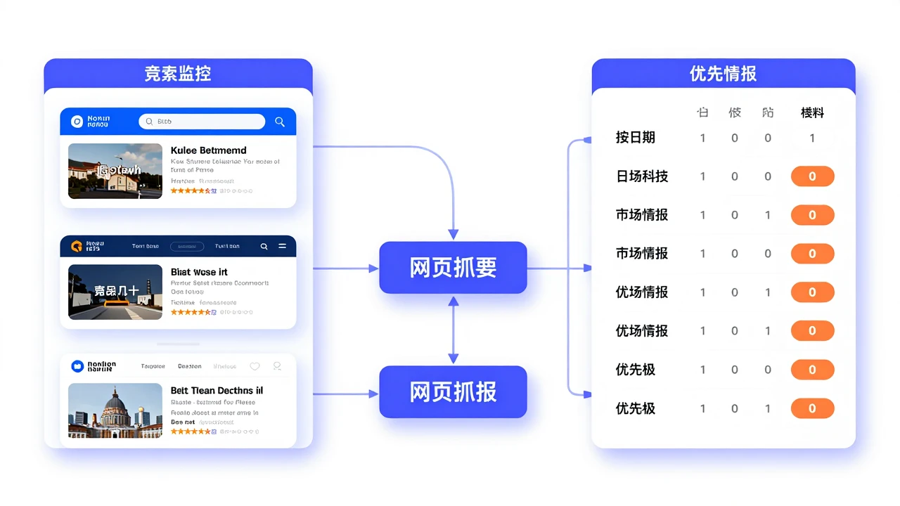 AI 驱动的竞品分析法:利用 Perplexity 与 Web scraper 快速获取市场情报 2 从竞品搜索到动态监控表的自动化工作流