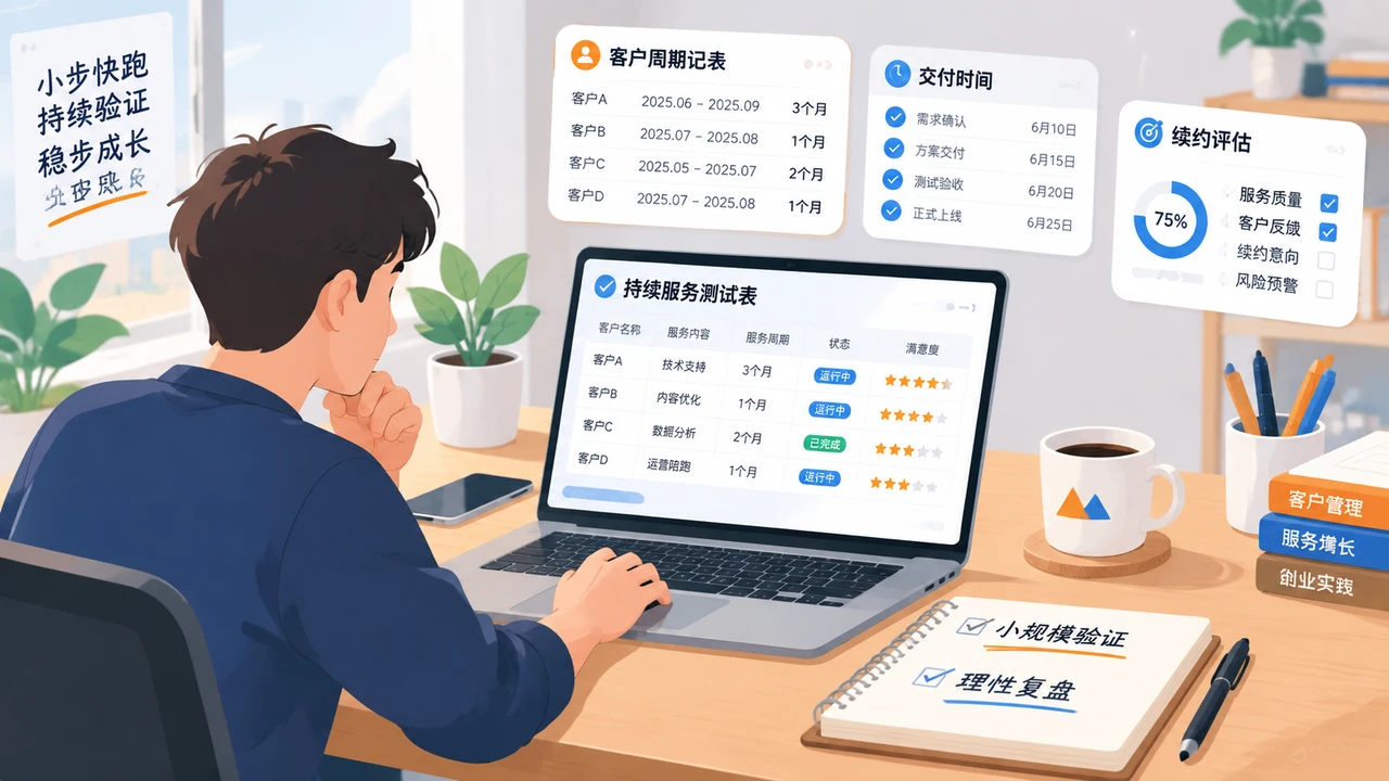 一人公司复盘持续服务测试结果