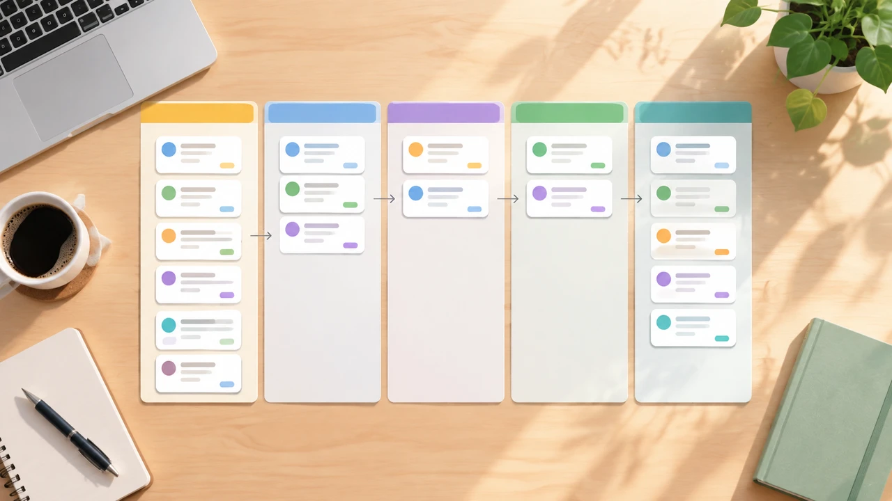 轻量级项目管理方案:用 Trello/Linear 管理一人公司的迭代路线图 2 限制进行中任务数量的项目管理看板