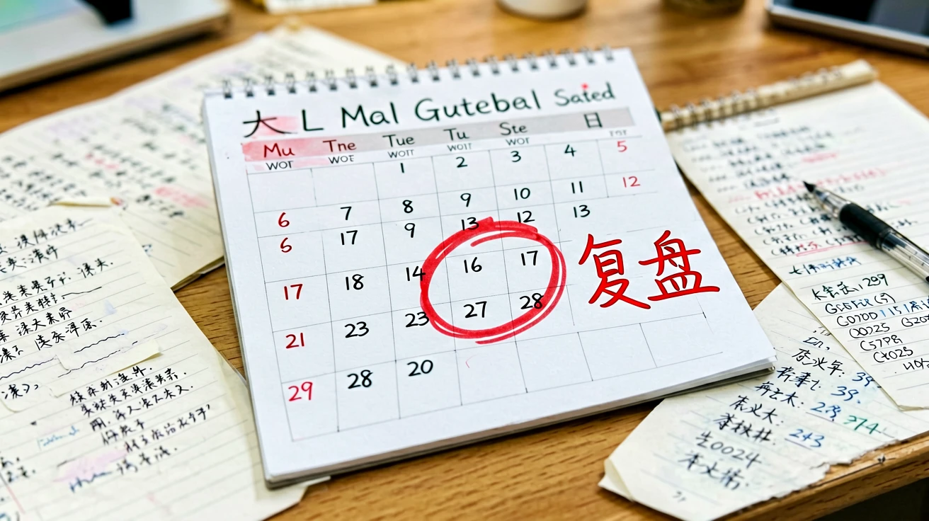 周日复盘提醒和经营数据笔记