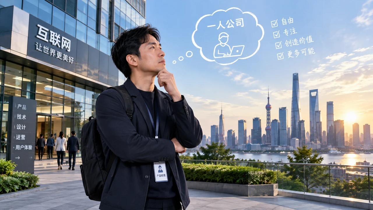 从大厂经验到个人事业:产品经理背景如何迁移到一人公司经营 1 产品经理离职思考