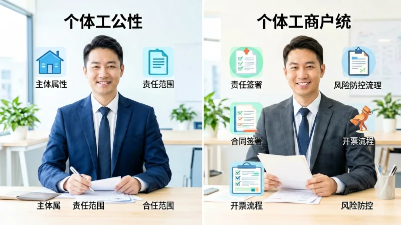 一人公司与个体工商户不是同一个概念:从经营主体到责任边界对比 - OPCboot一人公司创业邦-OPCboot一人公司创业邦