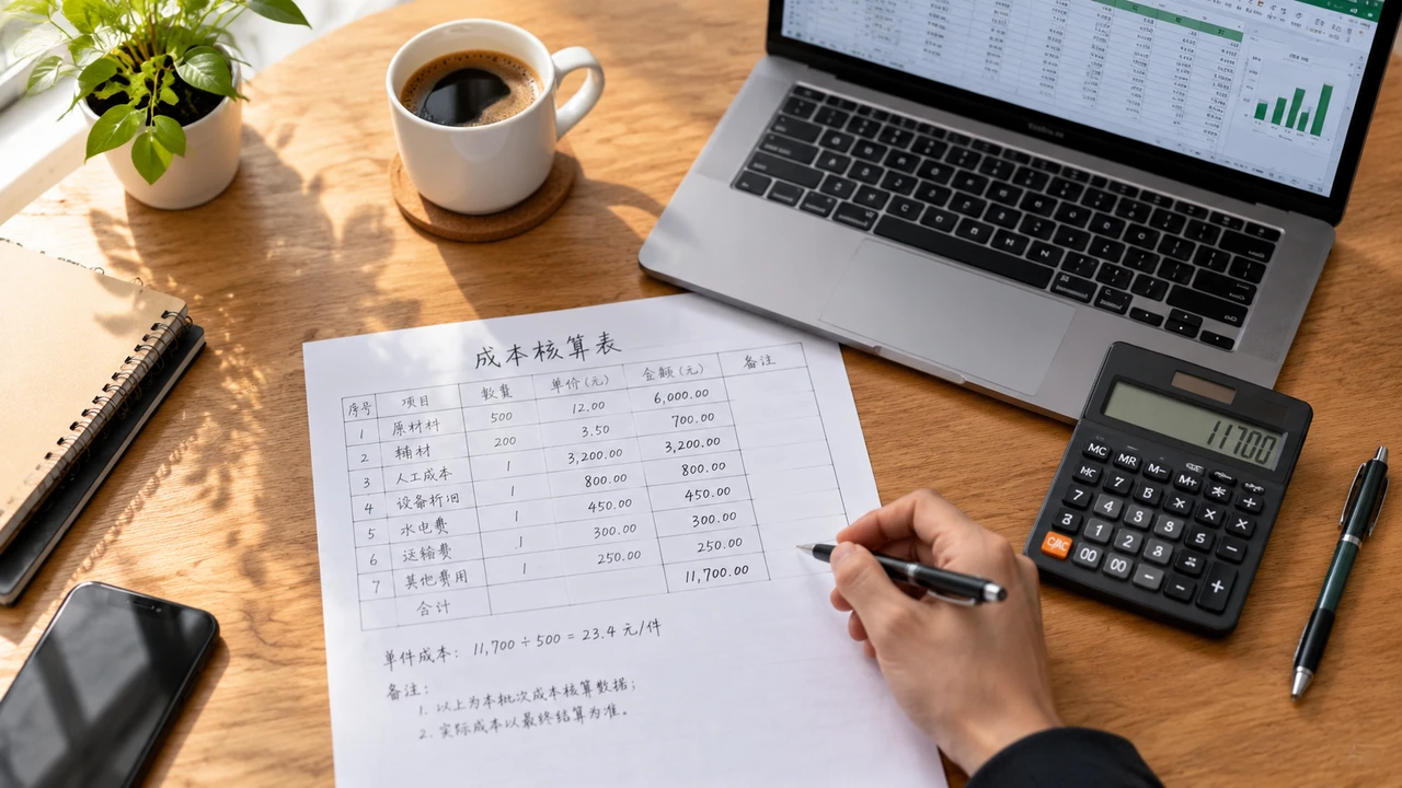 一人公司创业者的桌面成本核算场景