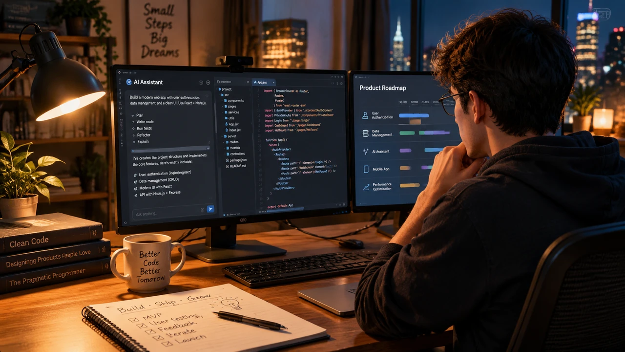 Vibe Coding 实践案例:独立开发者如何用 AI 在几天内完成产品上线 1 独立开发者在深夜用AI工具开发产品