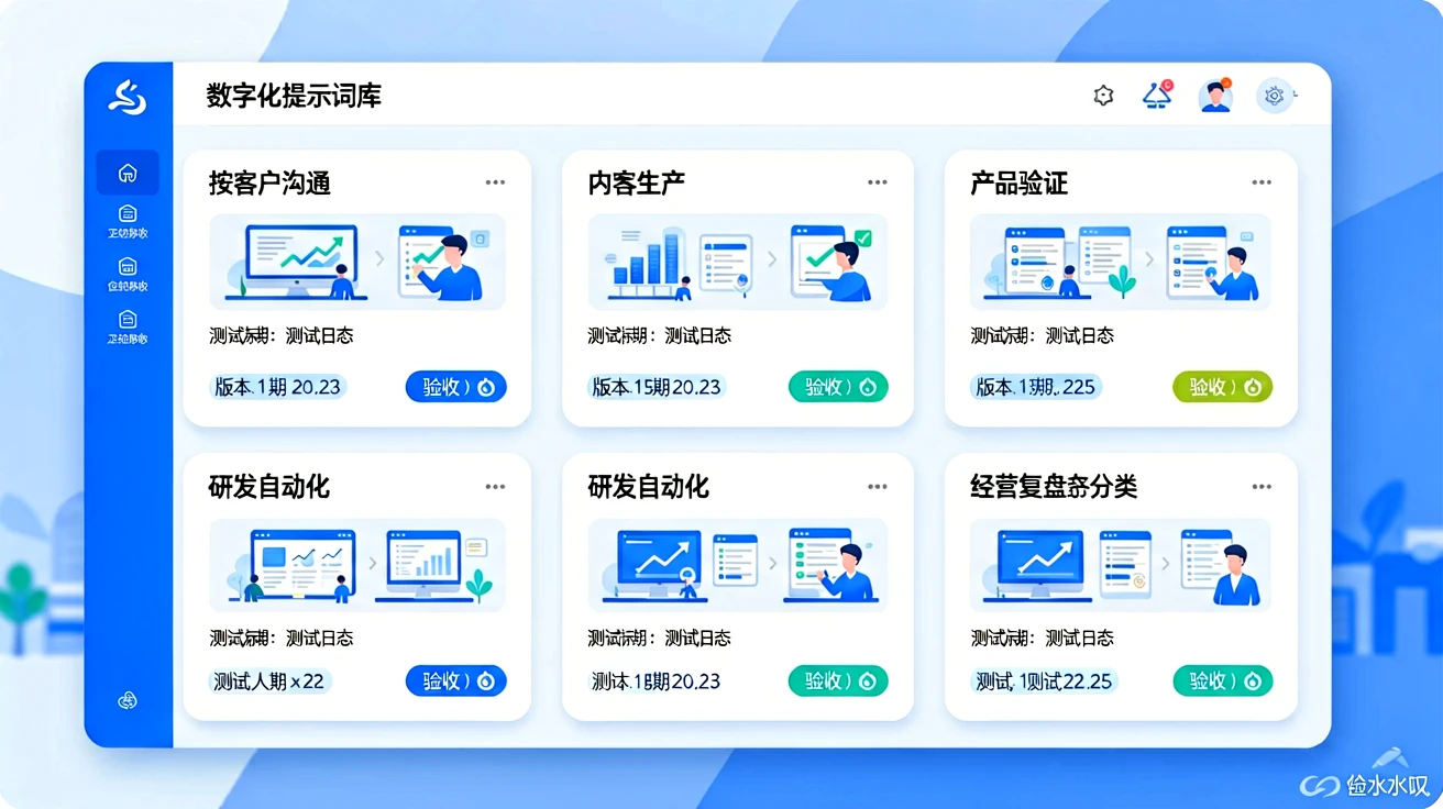 AI 提示词库(Prompt Library)实战:将经营任务转化为标准化资产 2 按经营任务分类并带有版本信息的提示词库