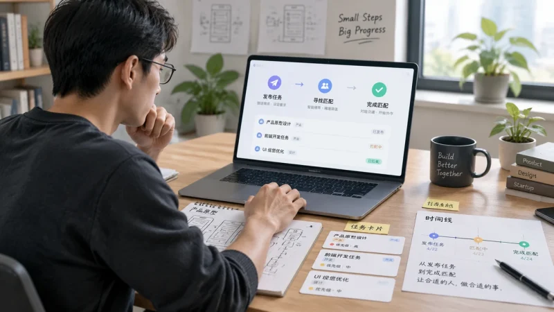 洪玥的三个月原型实验：一人如何借助 AI 跑通任务对接产品的关键流程-OPCboot
